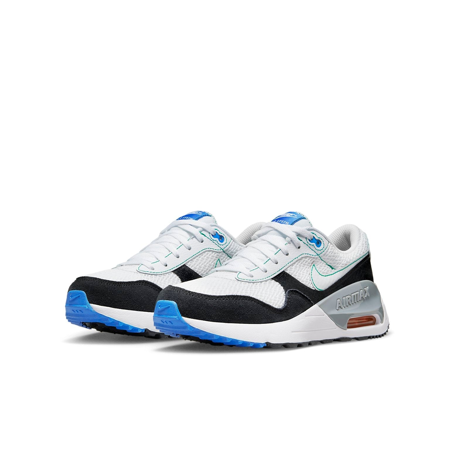 (GS) Nike Air Max SYSTM 'White Black Green' DQ0284-107