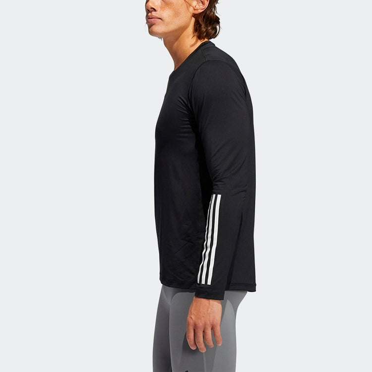 adidas Training Sports Round Neck Long Sleeves Black GL0459