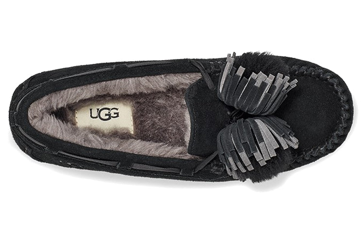(WMNS) UGG Dakota Bow Pom 'Black' 1124031-BLK
