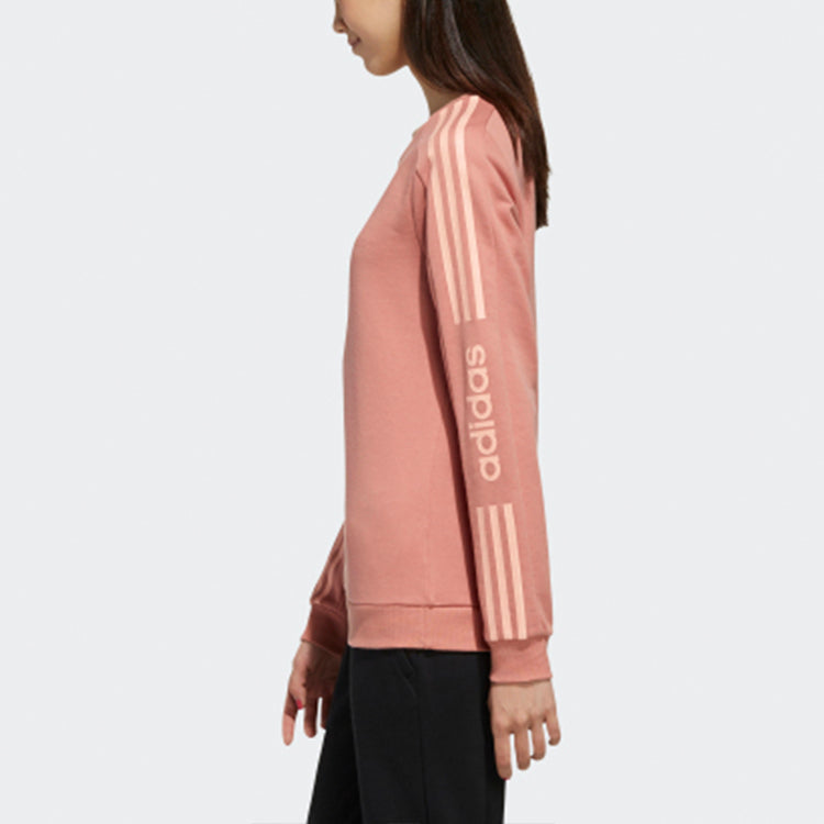 (WMNS) adidas neo Round-neck Sweatshirt Pink EI4683