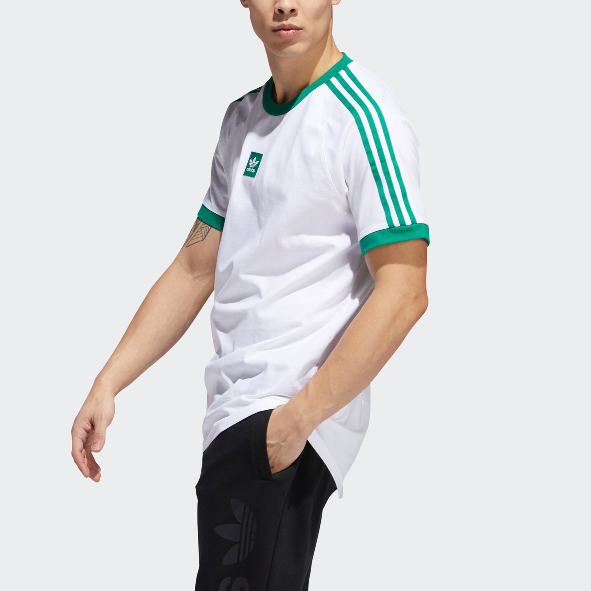 adidas originals Printing Casual Sports Round Neck Short Sleeve White EC7376