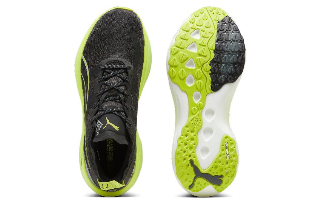 PUMA ForeverRun NITRO Running Shoes 'Black Solar Green' 380073-01