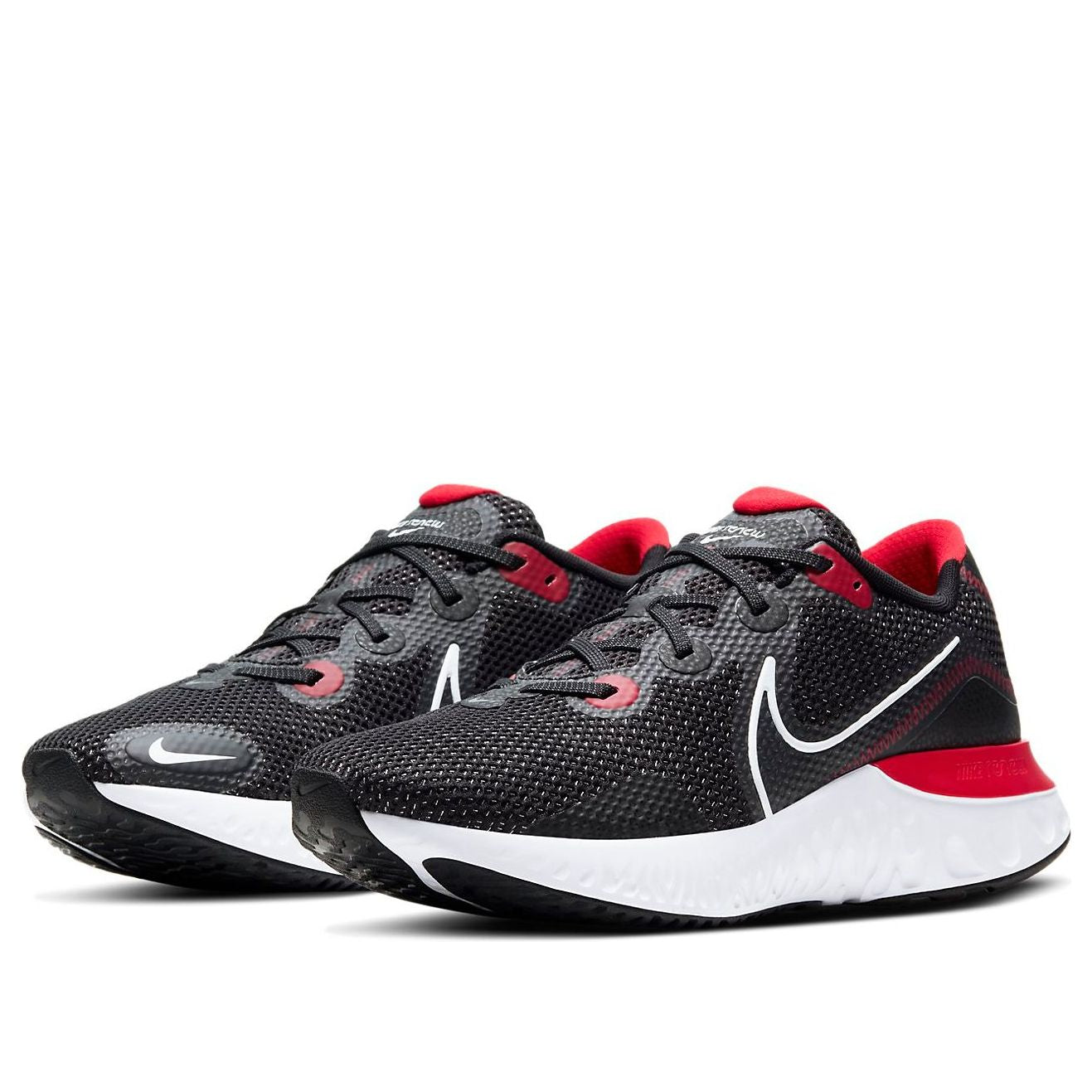 Nike Renew Run 4E Wide 'Black University Red' CW7437-005