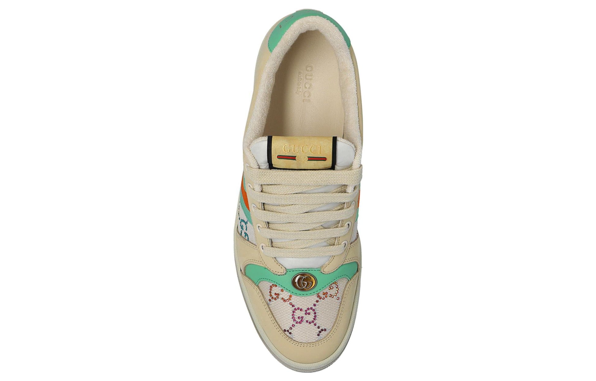 (WMNS) Gucci Screener 'GG Crystals - Beige Green Orange' 732193-FABH2-9178