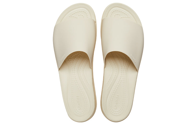 (WMNS) Crocs Brooklyn Slide 'White Beige' 208728-2Y2