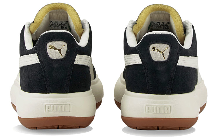 (WMNS) PUMA Suede Mayu Up Sneakers Black/White 381650-05
