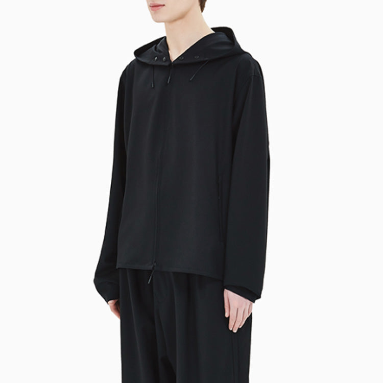 Men's Y-3 Craft Zipper hooded Long Sleeves Windproof Jacket Black FN5756