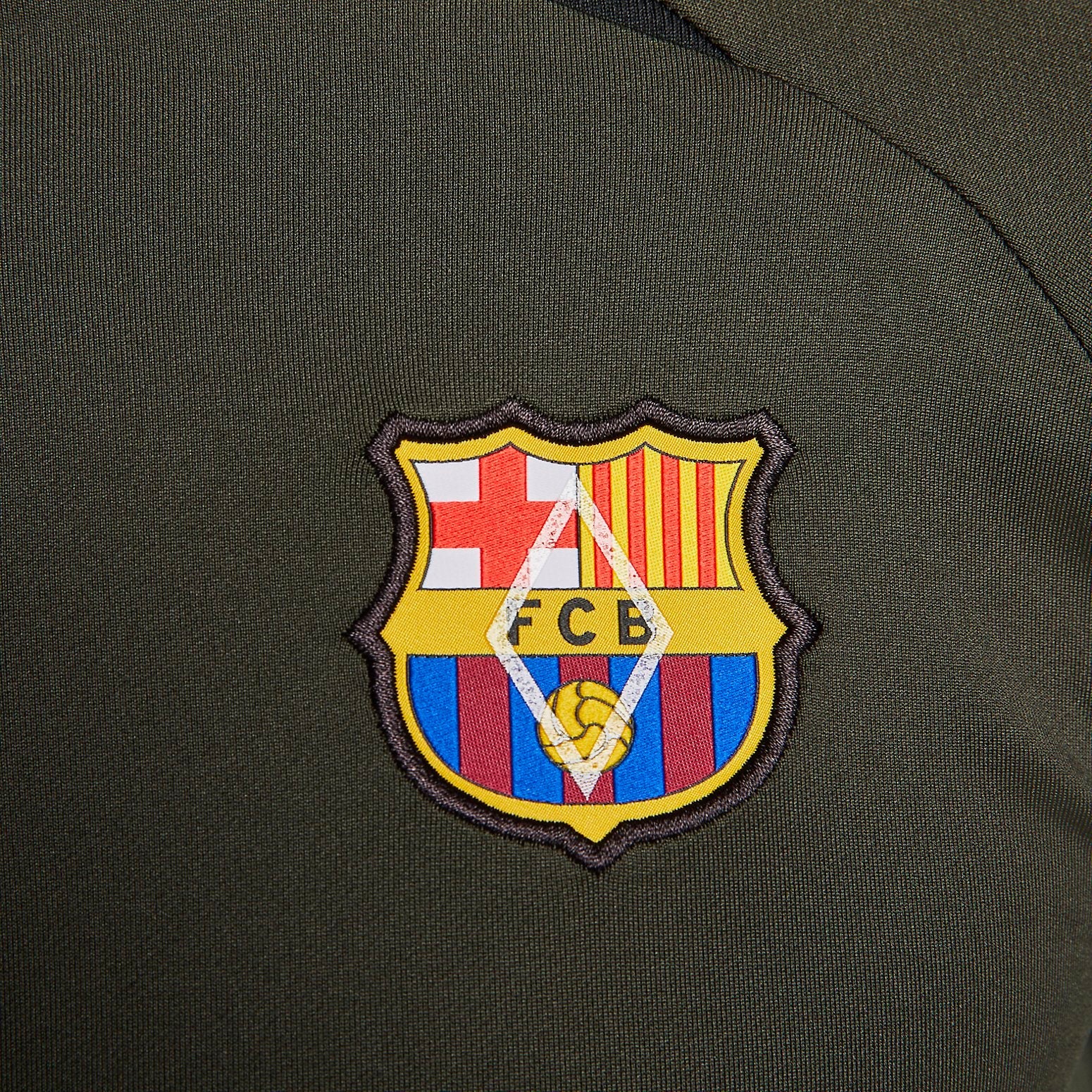 Nike Barcelona 22-23 Long Sleeve Training Jersey 'Olive Green' DX3102-358