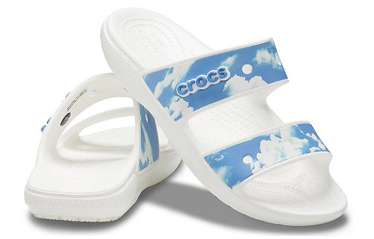 (WMNS) CrocsOther Sports slippers 'White Blue' 207248-100