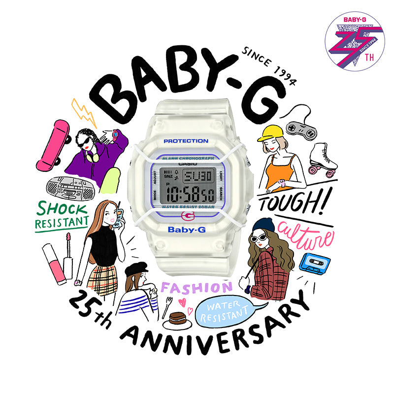 CASIO Baby-G 'White' BGD-525-7
