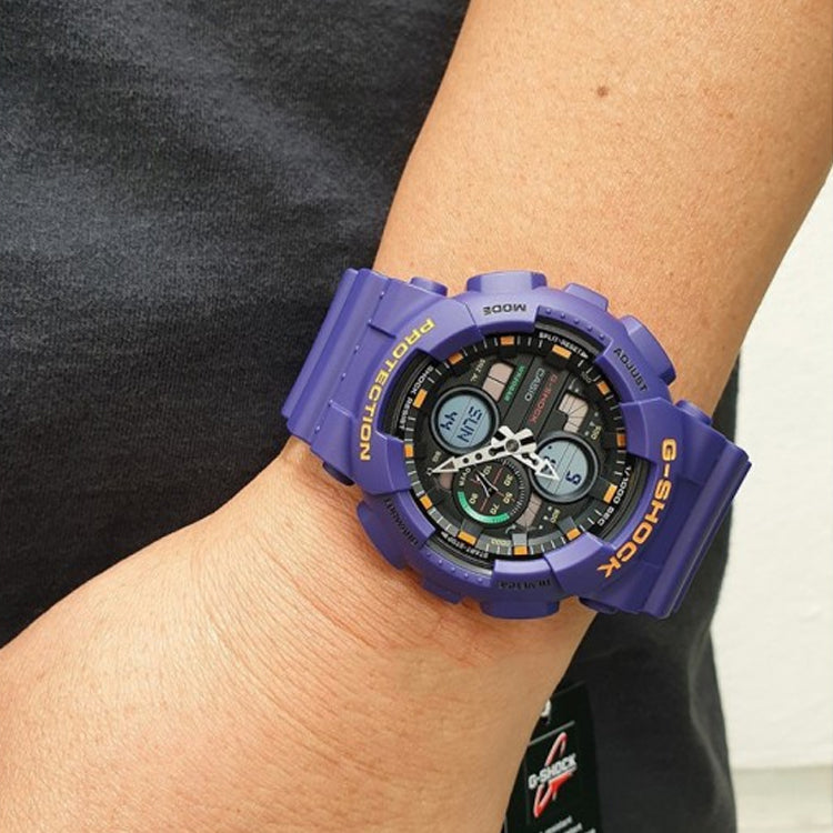CASIO G-Shock Analog-Digital 'Purple' GA-140-6APRBS