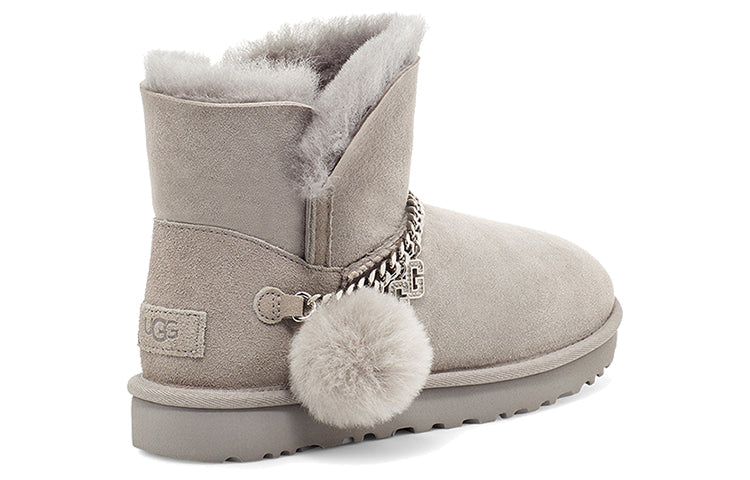 (WMNS) UGG Classic UGG Charm Mini Fleece Lined Gray 1112493-SEL