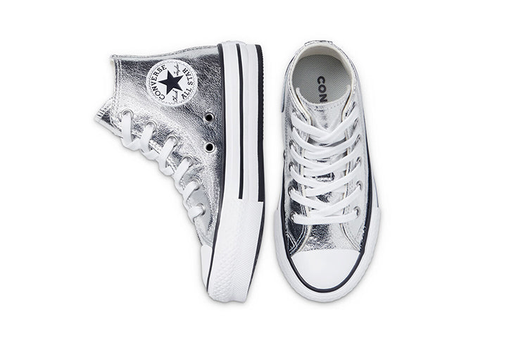 (GS) Converse Chuck Taylor All Star Platform High 'Digital Powder - Silver' 670547C