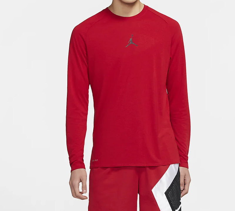 Air Jordan Alpha Dri-Fit Back Printing Long Sleeves 'Red' 926437-687
