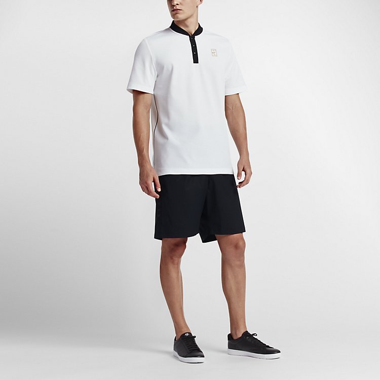 Nike Court Polo Shirt 'White Black' 743996-100