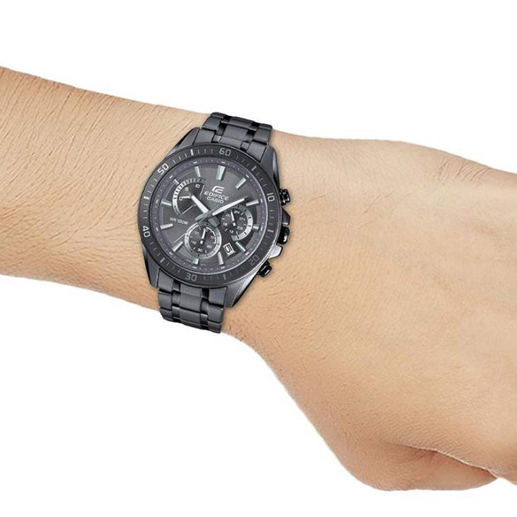 Men's CASIO EDIFICE quartz Mens Black Analog EFR-552GY-8A