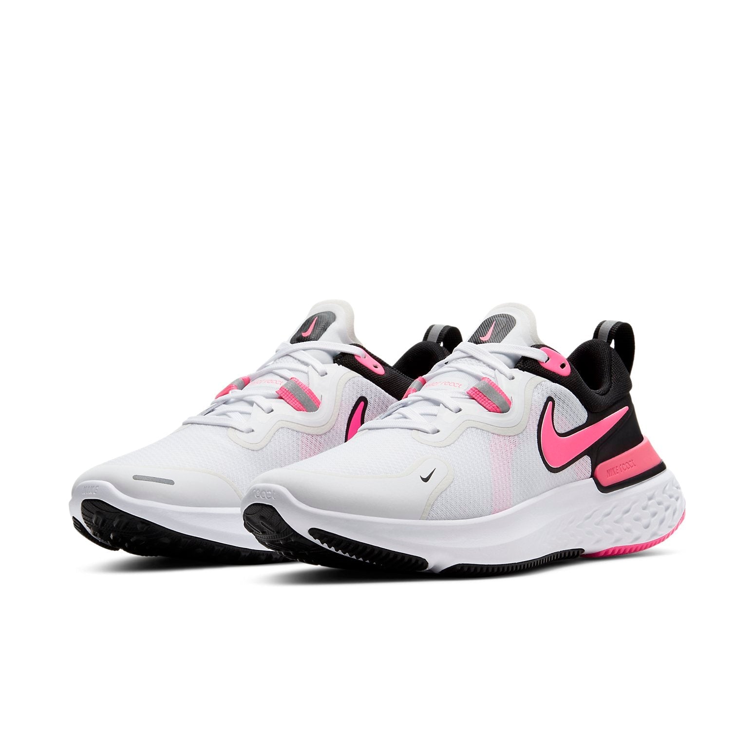 (WMNS) Nike React Miler Black/White Pink CW1778-103