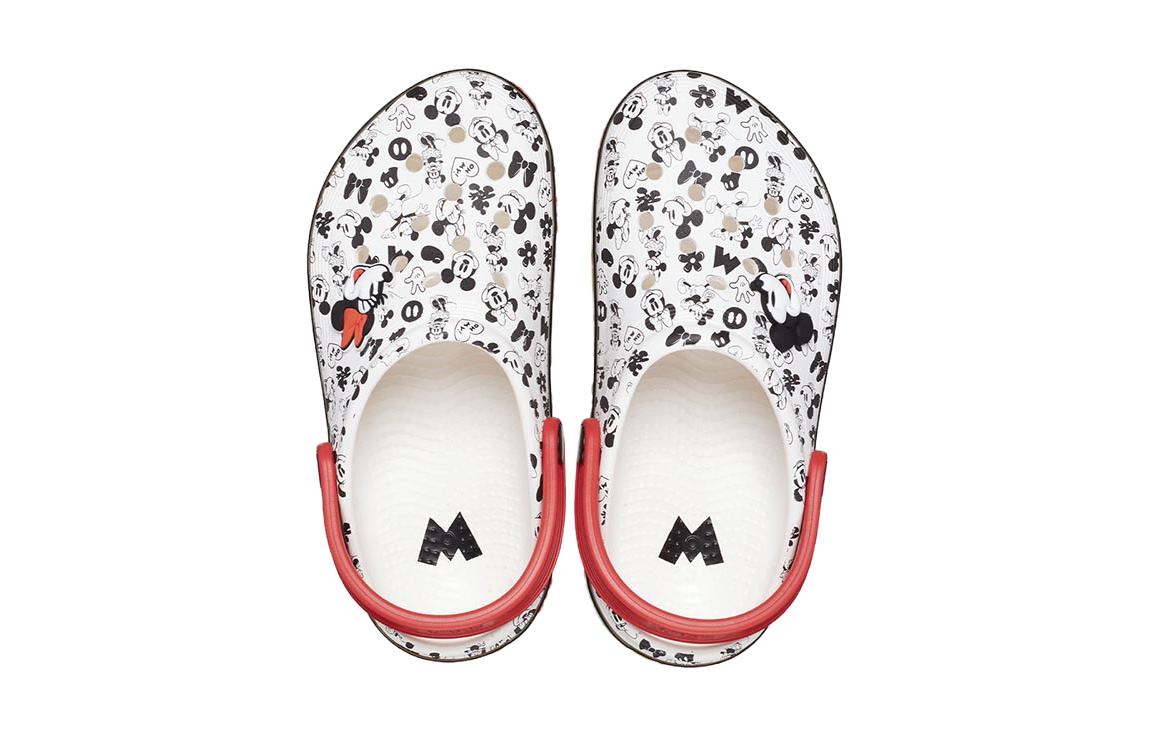 (GS) Crocs Classic x Mickey Mouse Clogs 'White Red Black' 208866-100