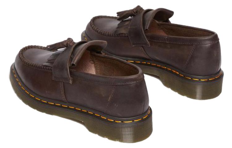 Dr. Martens Adrian Crazy Horse Leather Tassel Loafers 'Dark Brown' 30917201