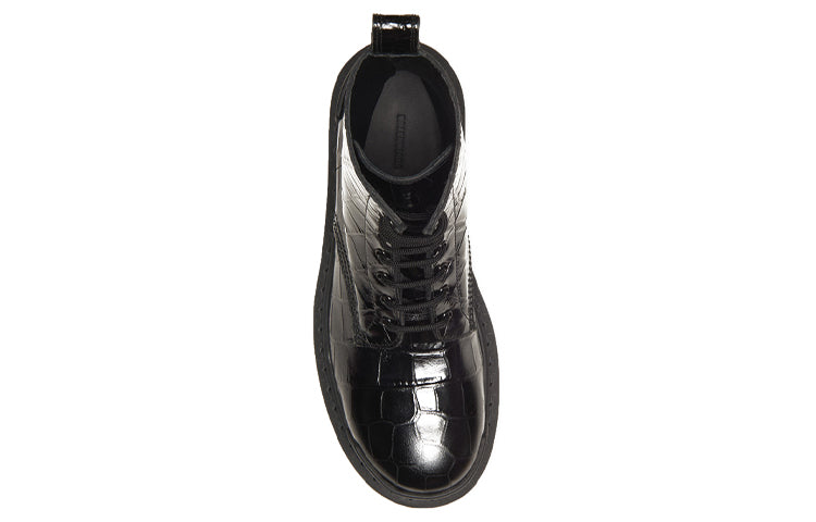 (WMNS) Balenciaga Strike Martin Boots Black 600970WA9D01000