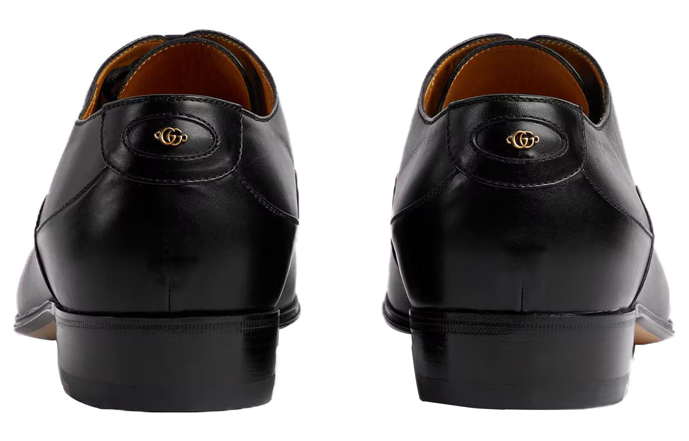 Gucci lace-up shoe with Double G 'Black Leather' 719741-06F00-1000