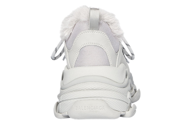 (WMNS) Balenciaga Triple S Sneaker 'Faux Fur - Grey' 668562W3CQ51210