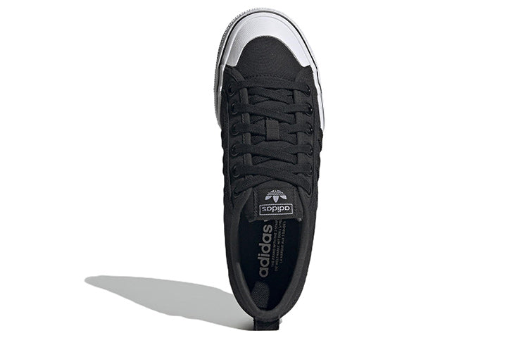 (WMNS) adidas Nizza Platform 'Black White' HQ6238