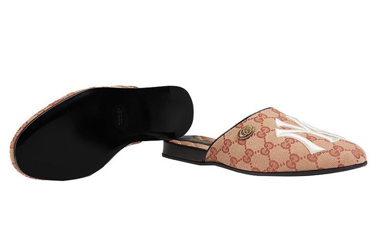 (WMNS) Gucci NY Yankees x Princetown G 'Brown' 537089-KQW00-8366