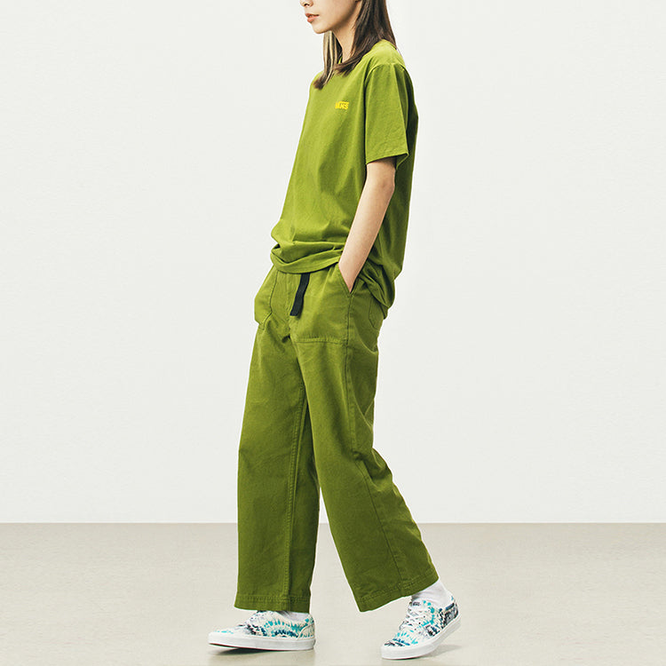 (WMNS) Vans Printing Round-neck Green VN0A5F1WZED