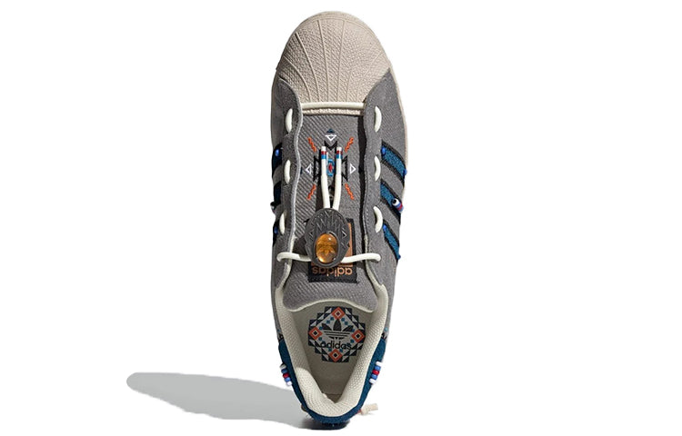 adidas originals Superstar Shoes 'Grey Blue Red' S29064