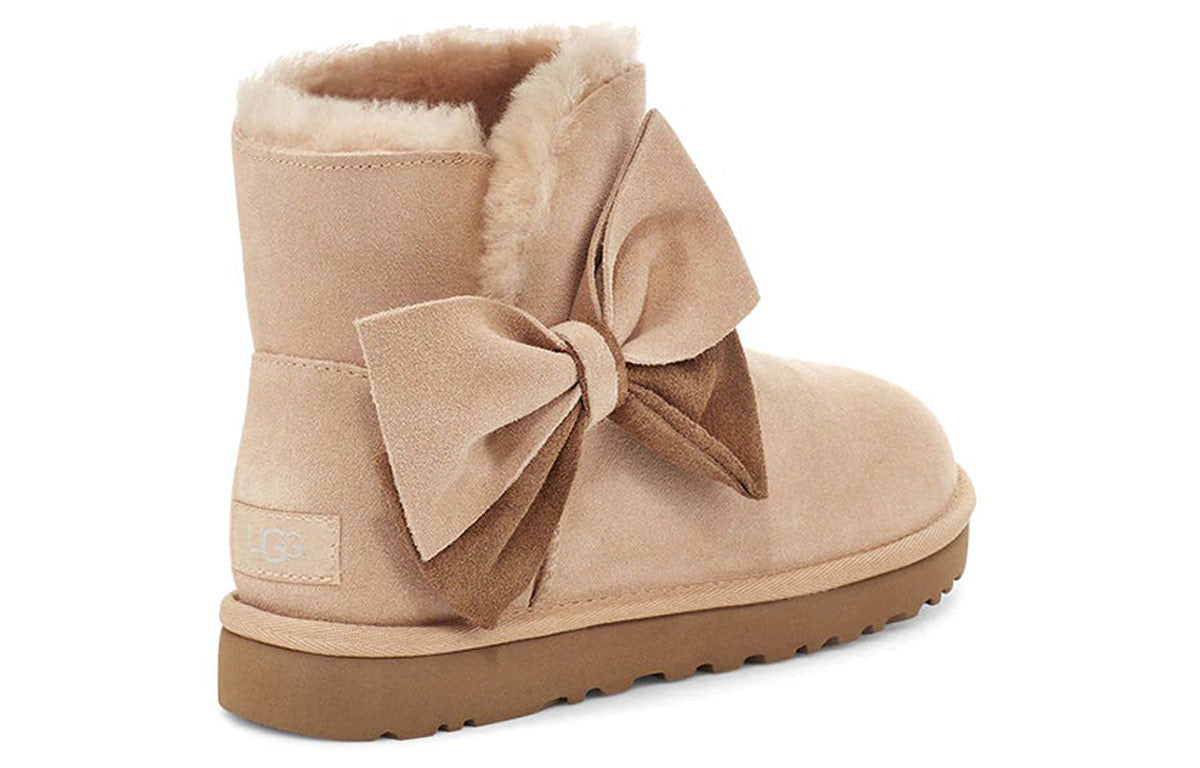 (WMNS) UGG Classic Mini Two-Tone Bow 1107959-BNZ
