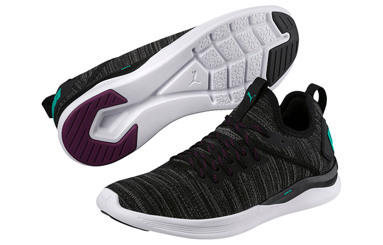PUMA Ignite Flash Evoknit 'Black White Green' 190508-14