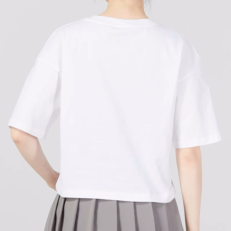 (WMNS) adidas Neo Logo T-Shirts 'White' IA6757