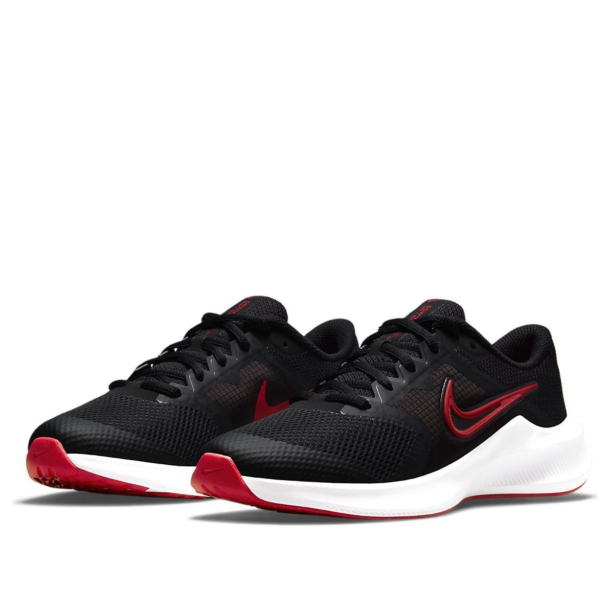 (GS) Nike Downshifter 11 Low-Top Black/Red CZ3949-005
