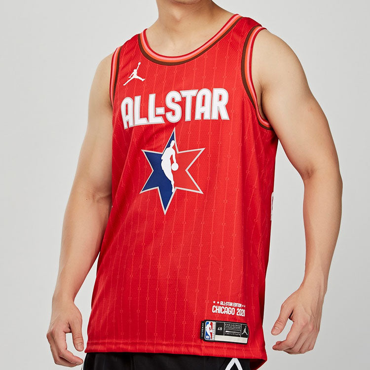 Air Jordan NBA Swingman Jersey All-Star Edition NBA2020 Jersey For Men Red CJ1063-666