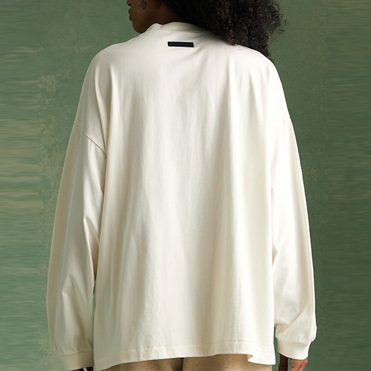 Fear of God Essentials FW23 Long Sleeve Tee 'Cloud Dancer' 125BT232011F