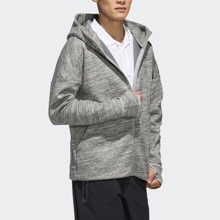adidas Zne Hoody Sports Stylish Hooded Jacket Gray FJ0227