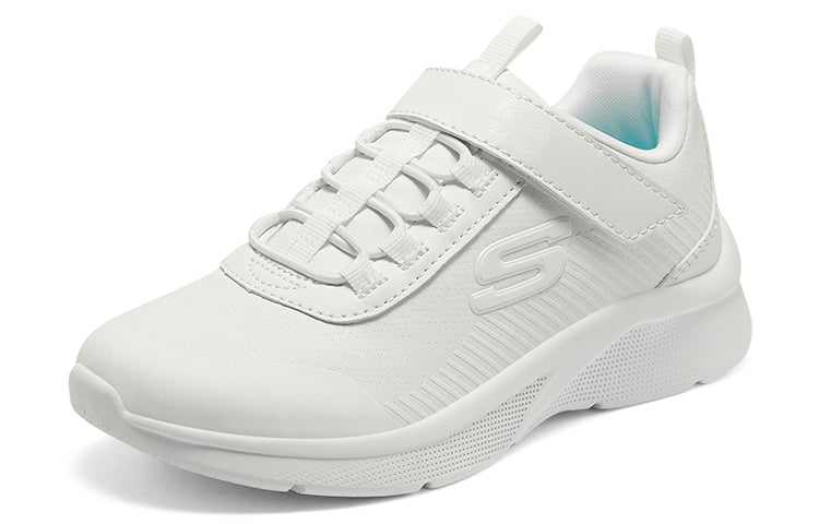 (GS) Skechers Microspec Classmate Cutie 'White' 302607L-WHT