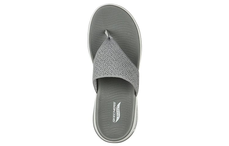 (WMNS) Skechers Go Walk Arch Fit Sandal 'Grey' 140221-GRY