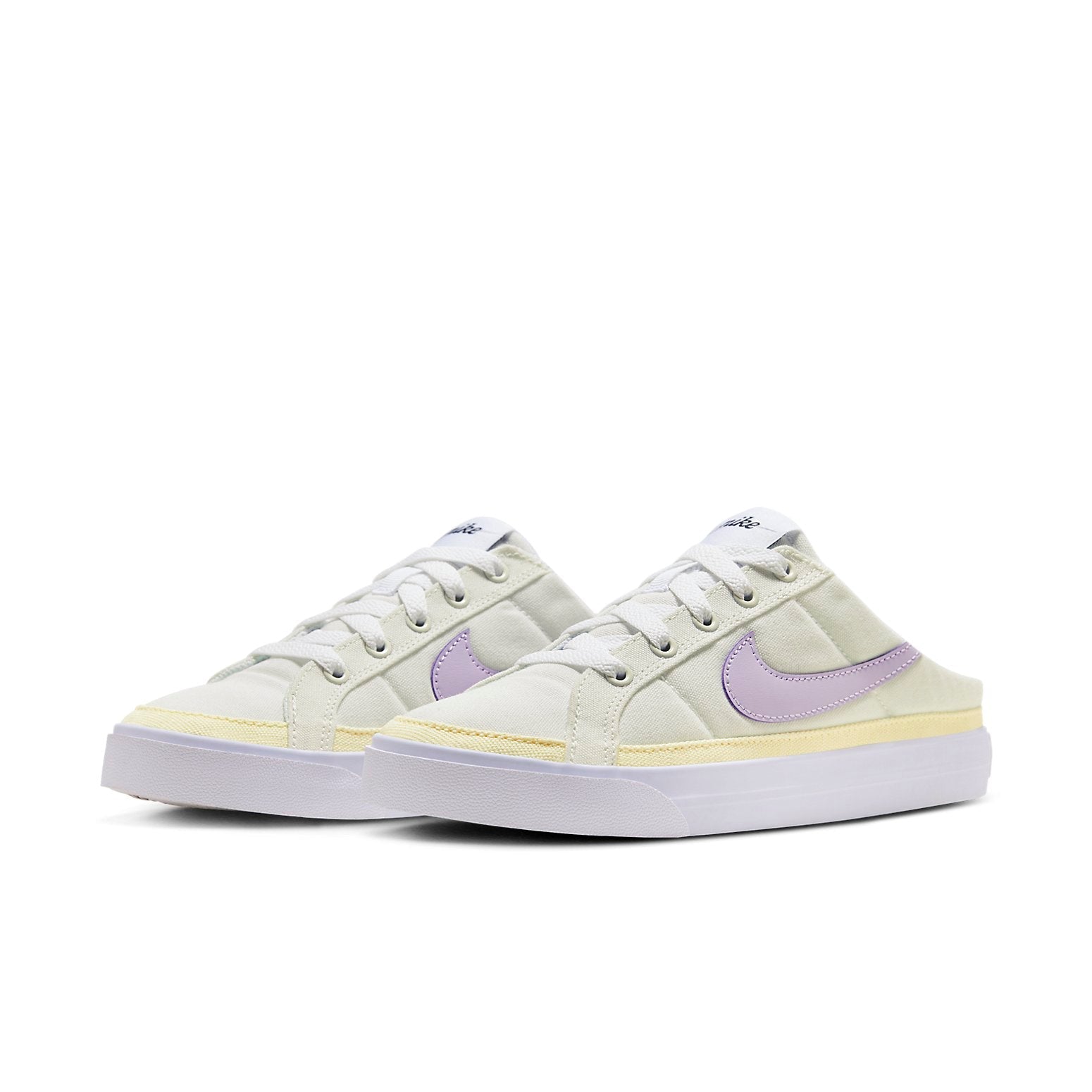 (WMNS) Nike Court Legacy Mule 'Light Yellow Purple' HJ3494-151