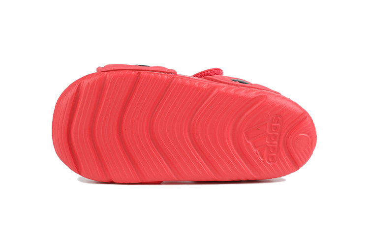(TD) adidas x Disney M&M AltaSwim I Casual Red Sandals 'Pink Black' BA9304