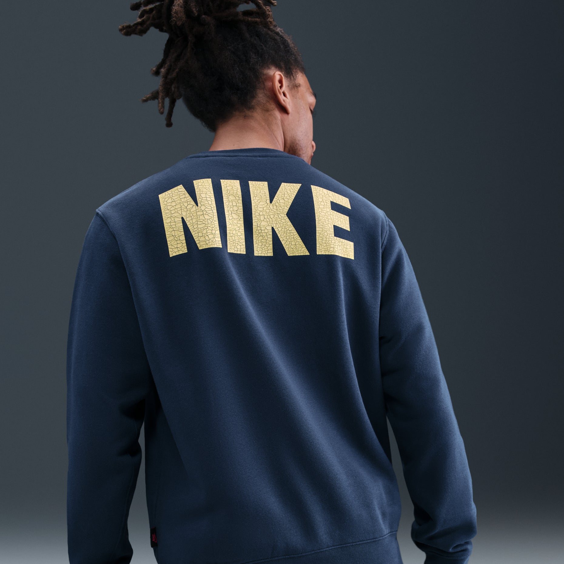 Nike x Stranger Things Fleece Crew 'Navy' IB5662-410