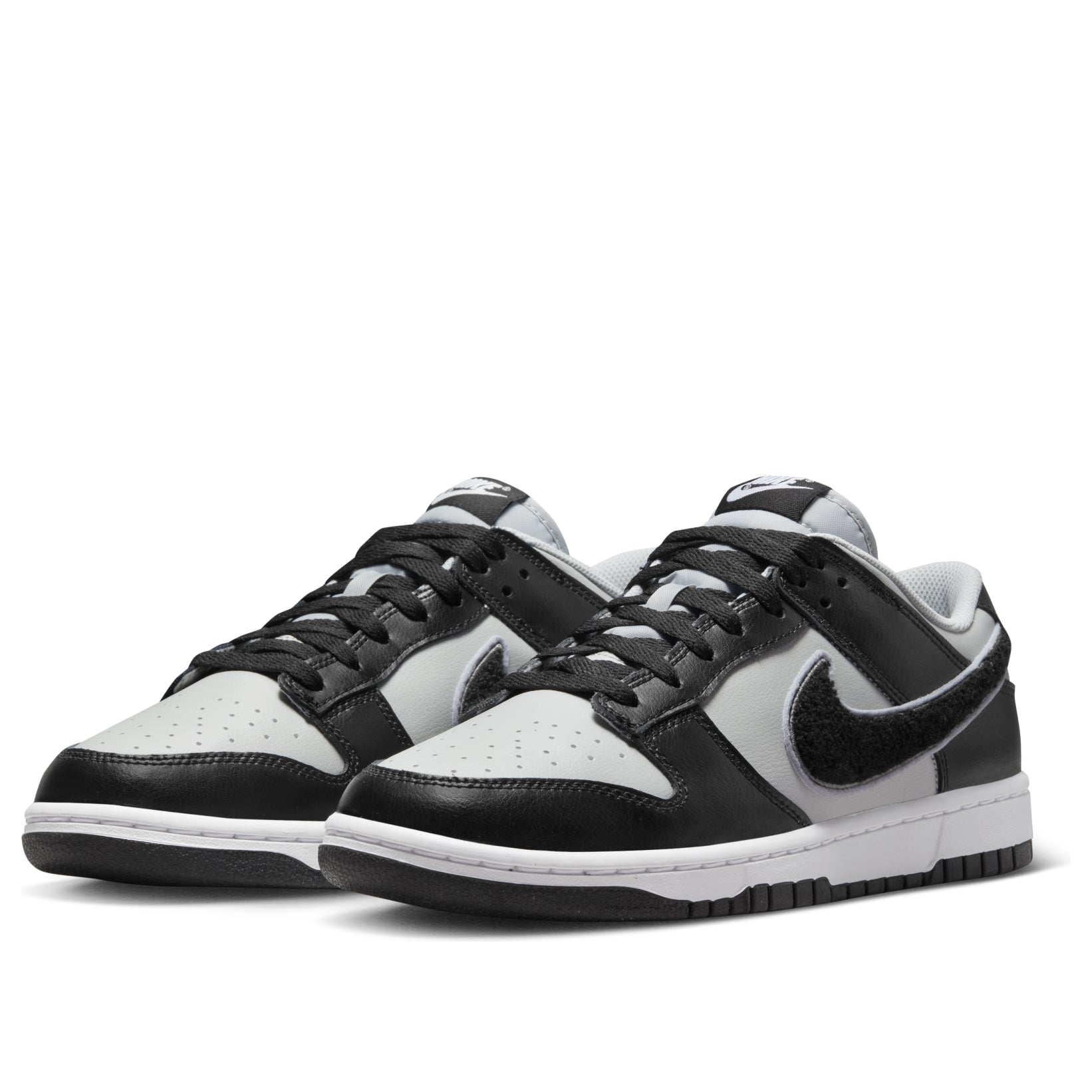 Nike Dunk Low 'Chenille Swoosh - Black Grey Fog' DQ7683-001