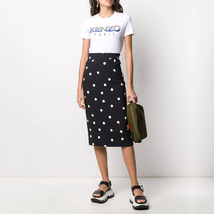 KENZO Multicolor Alphabet Logo Short Sleeve White FA5-2TS821-936-01