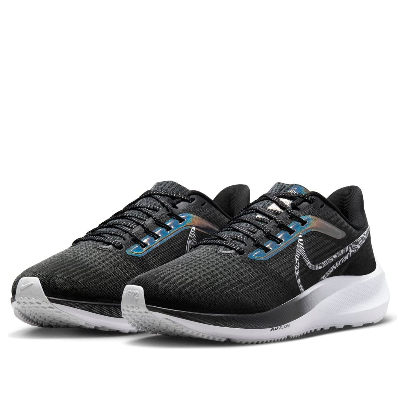 (WMNS) Nike Air Zoom Pegasus 39 'Black Zebra Iridescent' DR9619-001