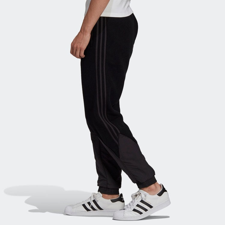 adidas originals Bg Trf Mix Tp Running Athletics polar fleece Bundle Feet Sports Pants Black GE6234