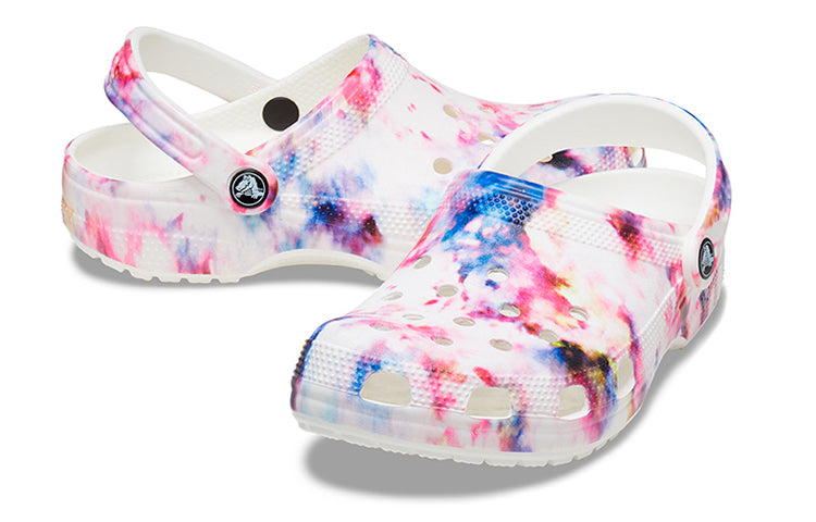 (WMNS) Crocs Classic Tie Dye Graphic Clog 'Garnet & Multi' 205453-6TS