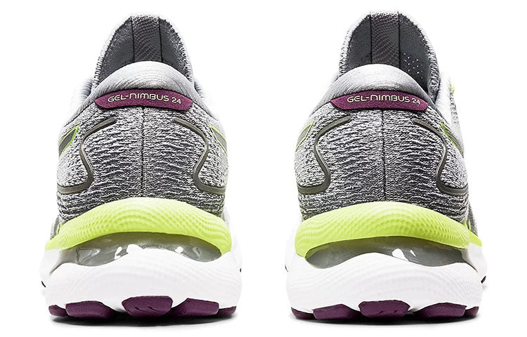 (WMNS) ASICS Gel-Nimbus 24 'Piedmont Grey Lime Green' 1012B201-020