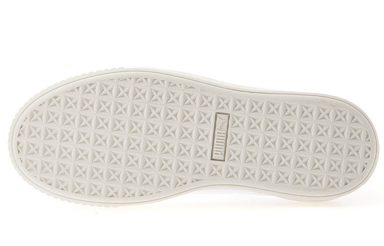 (WMNS) PUMA Basket Platform Patent 'White Black' 363314-07