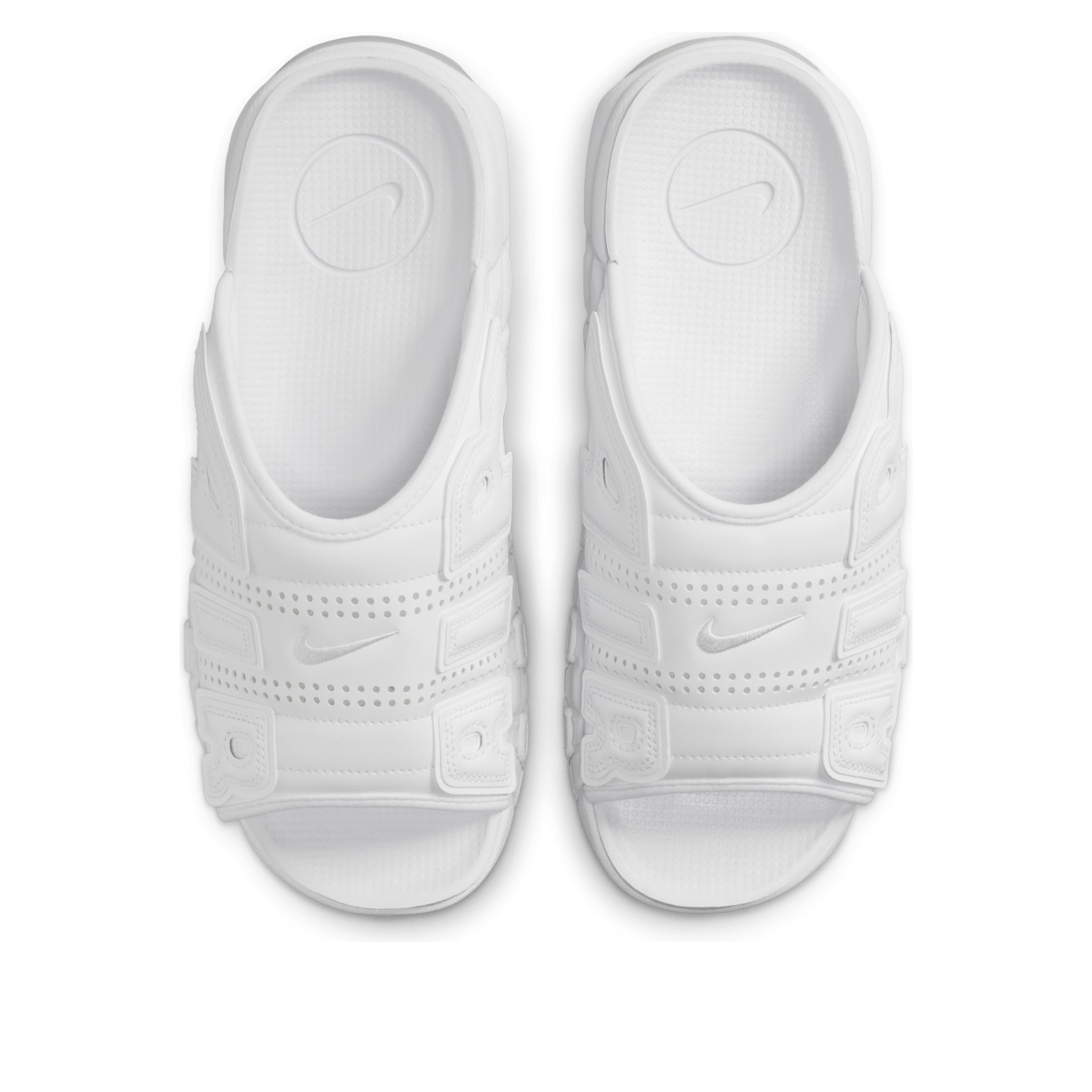 Nike Air More Uptempo Slides 'Triple White' FD9883-101